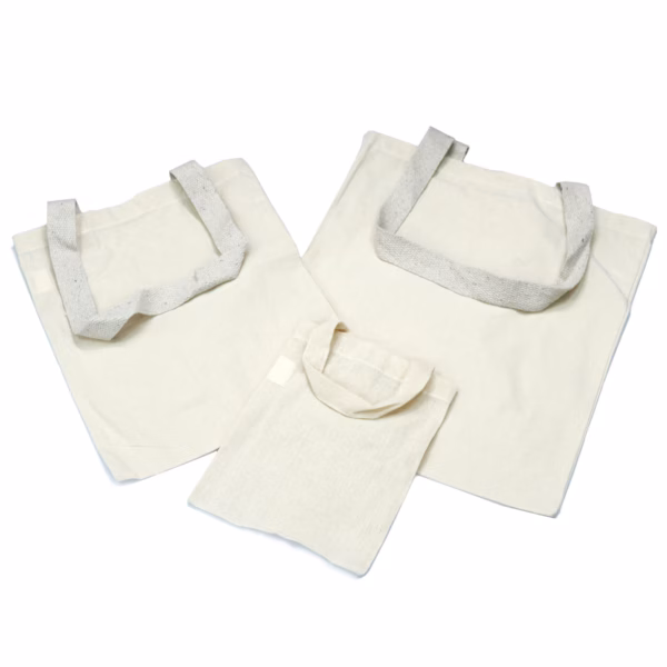 Natural 6Oz Bomullspose 38x42Cm Stor - Bilde 3