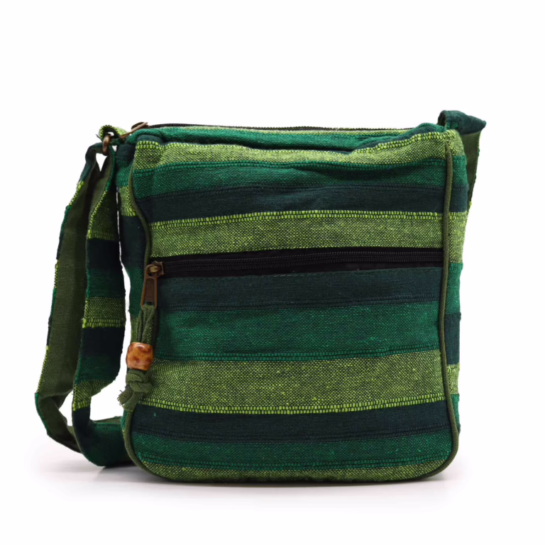 Lrg-Nepal-Sling-Bag-Adjustable-Strap-Forest-Green