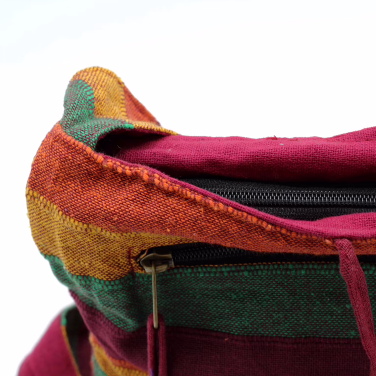 Lrg-Nepal-Sling-Bag-Adjustable-Strap-Spring-Meadows-Green-Blue