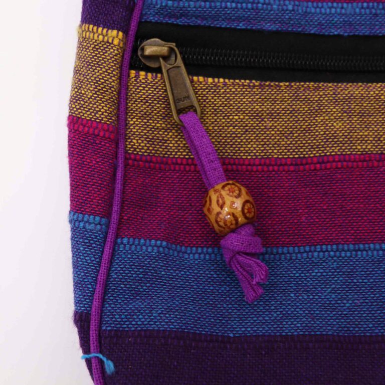 Lrg-Nepal-Sling-Bag-Adjustable-Strap-Wild-Flowers
