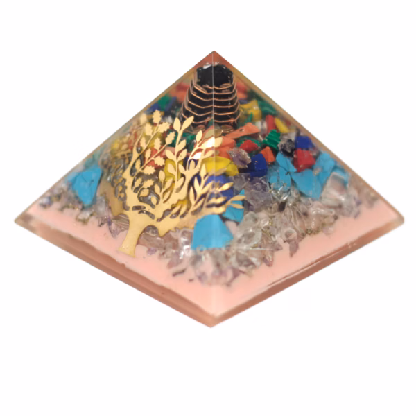 Organite Pyramid 70mm - Tre (Jordbase) Stor - Bilde 2