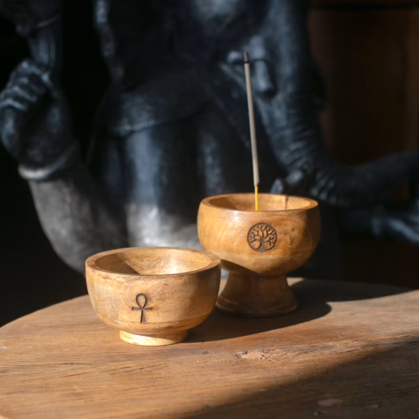 Ritual Bowl Røkelseskjegleholder 11x10 cm - Livets Tre Stor - Bilde 4