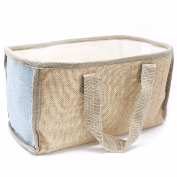 Handlekurv - 33x18x20cm - Blågrønn Stor