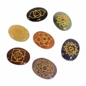 Chakrasett med Store Steiner (Oval Form)