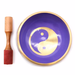 Yin & Yang Klankschalenset - Wit/paars - Groot