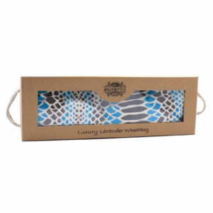 Sac de Blé de Luxe Lavande dans une Boîte Cadeau - Viper Bleu