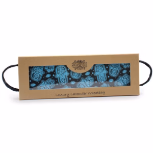 Sac de Blé Lavande de Luxe dans une Boîte Cadeau - Hamsa