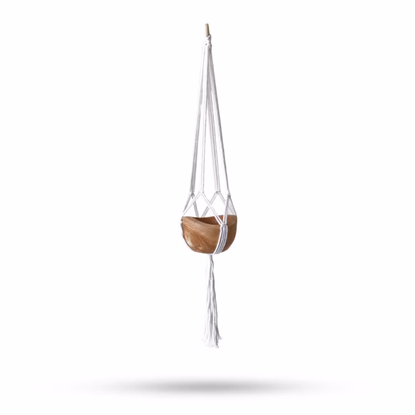 Makrame Gryteholder Classic - Naturlig Gryte Stor