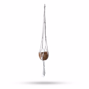 Makrame Gryteholder Classic - Natural med Pot