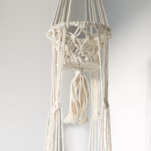 Suspension Macramé pour Plantes - Pots Double