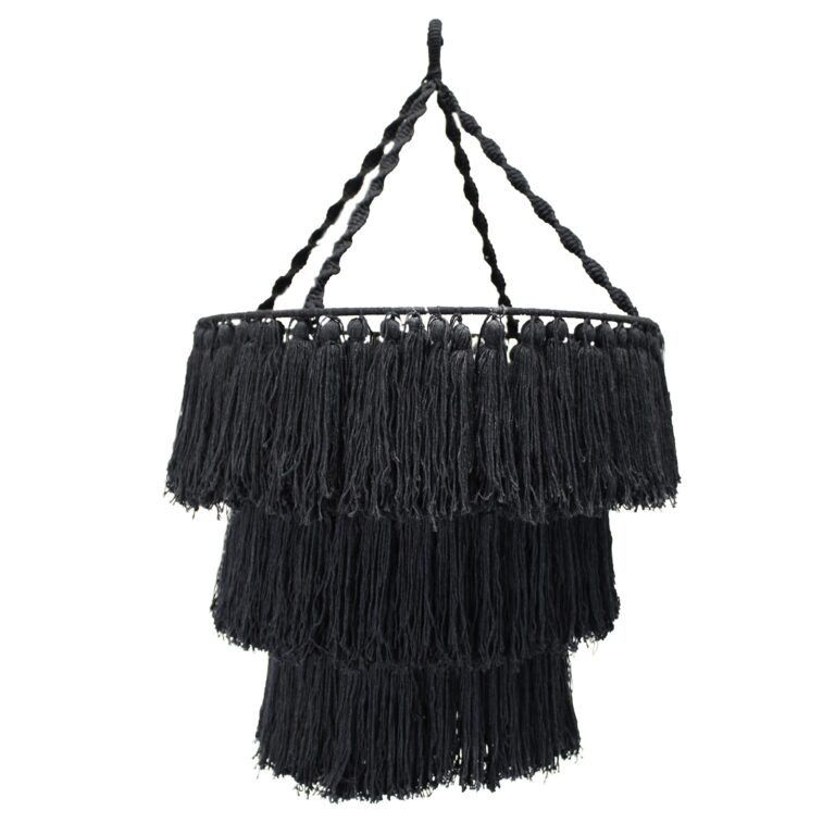 Macrame-Soft-Chandelier-Black