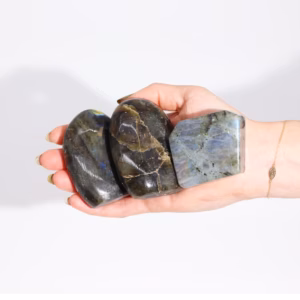 Madagaskar Labradorit Gravsten (Ca. 80 - 168g 40 - ) - 60mm