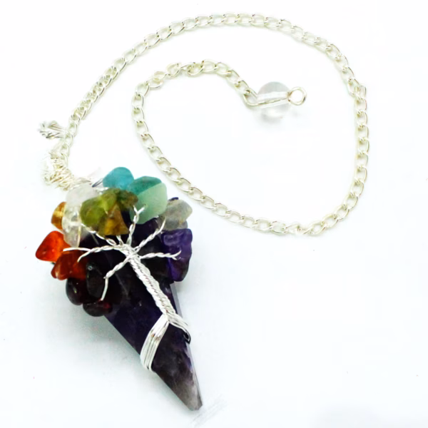 Magic Pendulum - Seven Chakra - Amethyst - Image 2
