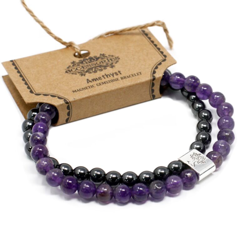 Magnetic-Gemstone-Bracelet-Amethyst