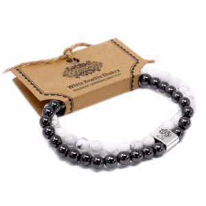 Magnetisk Armbånd - Hvit Howlite Chackra