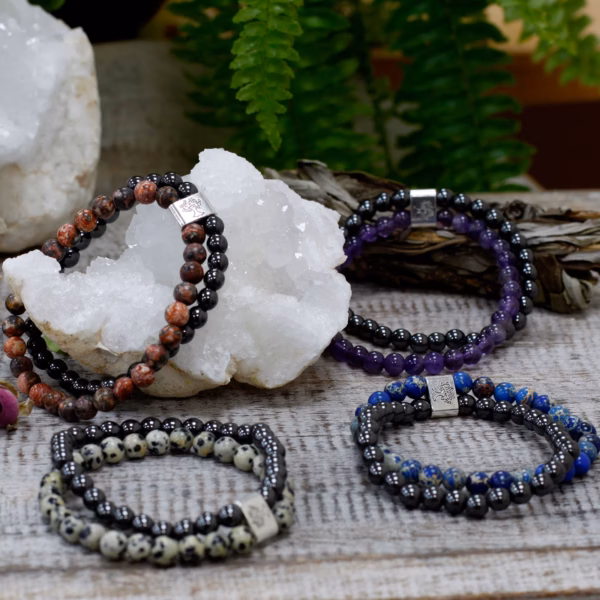 Magnetisk Armbånd - Hvit Howlite Chackra - Bilde 6