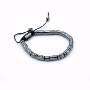Armbånd Magnetisk Hæmatit Shamballa - Cylindre og Cirkler