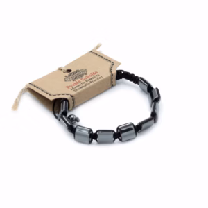 Magnetisk Armbånd Hematitt Shamballa - Doble Kuboider