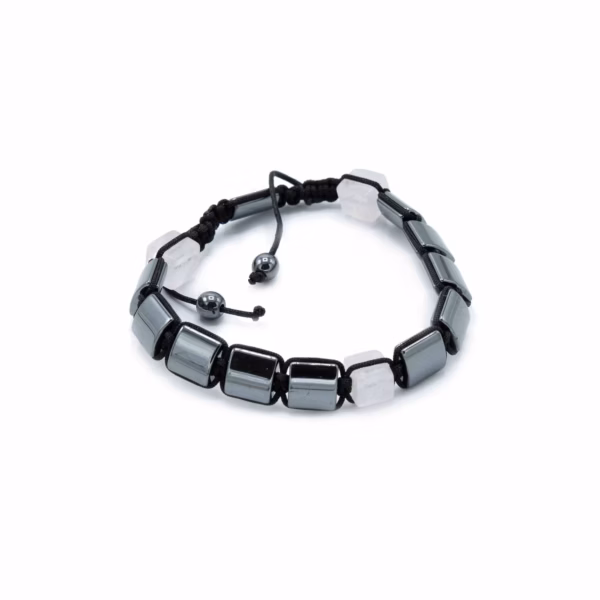 Magnetisk Armbånd Hematitt Shamballa - Rose Cuboids - Bilde 2