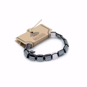 Magnetisk Armbånd Hematitt Shamballa - Rose Cuboids