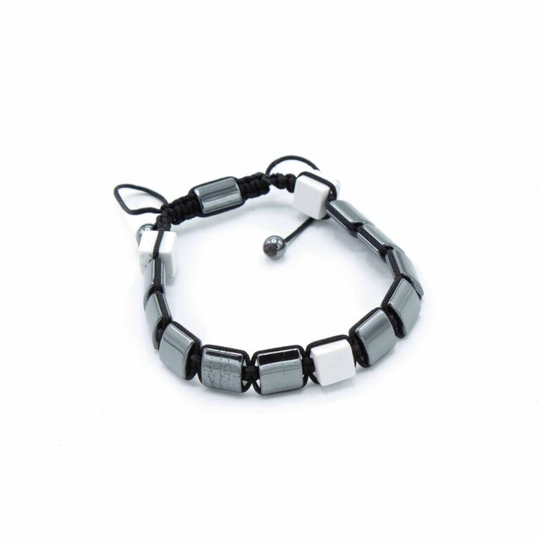 Magnetic-Hematite-Shamballa-Bracelet-White-Jasper-Cuboids