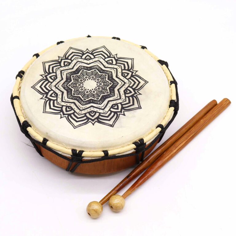 Mandala-Shamanic-Drum-with-Sticks-20cm