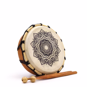 Mandala Sjamanistisk Tromme med Pinner - 20 cm