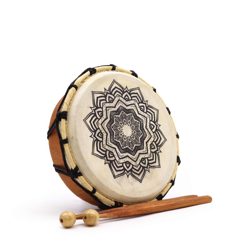 Mandala-Shamanic-Drum-with-Sticks-20cm