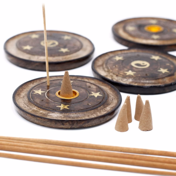 Mango Wood Disc 10Cm (Cone &Amp; Incense) - Imagen 6