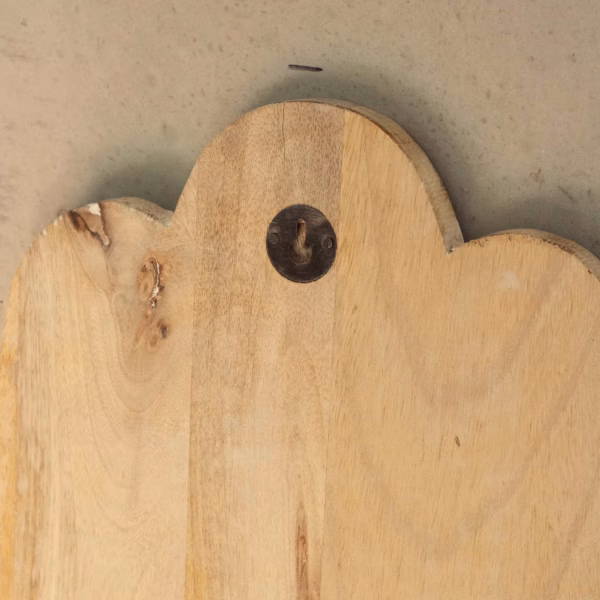 Mango Wood Hamsa Veggplakett - Hvitkalket 52 Cm - Bilde 4