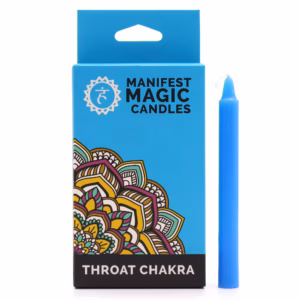 Manifest Magic Candles - Pack of 12 - Blue - Throat Chakra