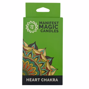 Manifest-Magiekerzen - 12er - Pack - Grün - Herzchakra