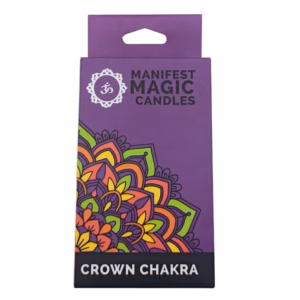Stearinlys (pakke med 12) - Lilla - Kronechakra