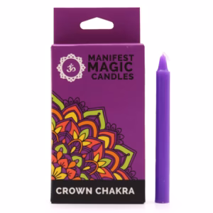 Stearinlys (pakke med 12) - Lilla - Kronechakra