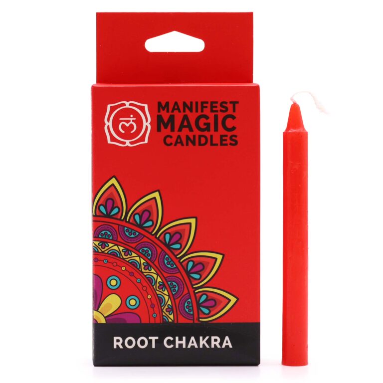 Manifest-Magic-Candles-pack-of-12-Red-Root-Chakra