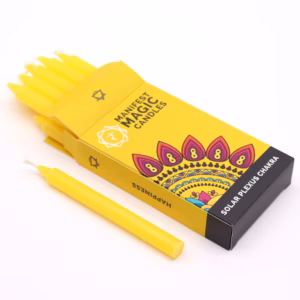 Velas Mágicas (Packde 12) - Amarillo - Chakra del Plexo Solar