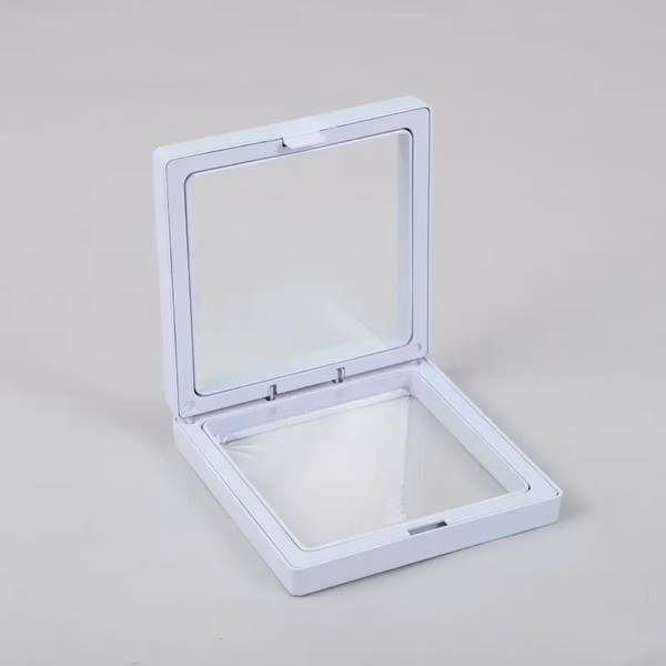3D Flytende Ramme Display 9x9cm - Hvit