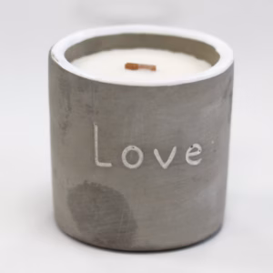 Concrete Soy Lys - Love - Lilla Fig & Casis - Medium