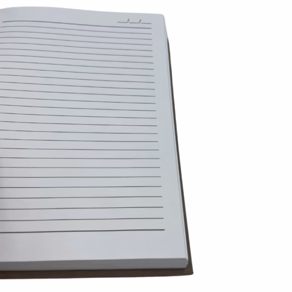 Med Dark Tan Daily Note Book - 100 Linjerede Sider - 18X13Cm - Billede 2