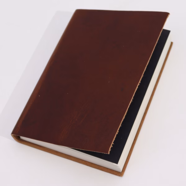 Med Dark Tan Daily Note Book - 100 Linjerede Sider - 18X13Cm - Billede 3