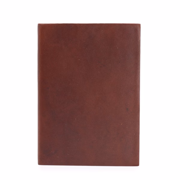 Med Dark Tan Daily Note Book - 100 Linjerede Sider - 18X13Cm