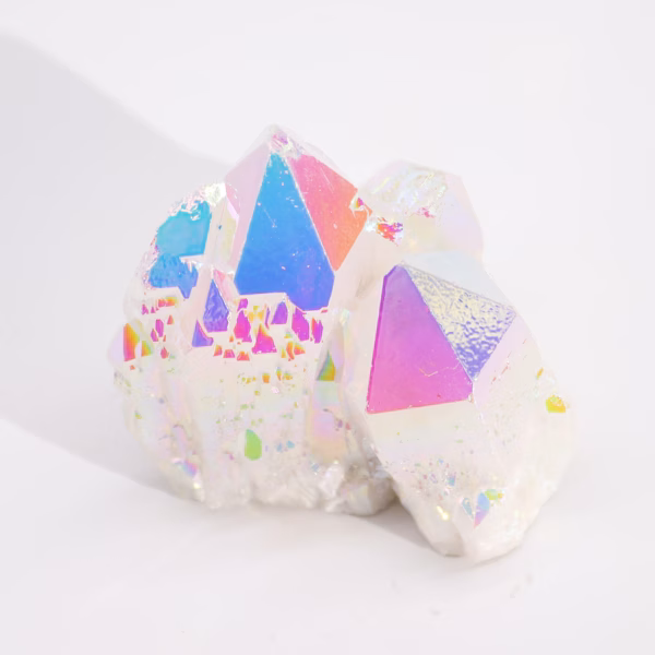 Naturlig Kvarts - Aura Angel Quartz (Ca. 100-150gm 7-10Cm) - Bilde 3