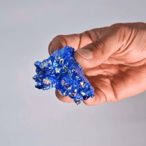 Naturlig Kvarts - Aura Aqua Halo Quartz (ca. 100 - 150g 7 - 10cm)