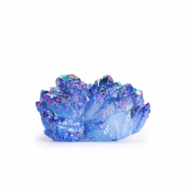 Naturlig Kvarts - Aura Aqua Halo Quartz (Ca. 100-150G 7-10 Cm)