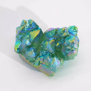 Naturlig Kvarts - Aura Grønn Flame Quartz (ca. 100 - 150gm 7 - 10cm)