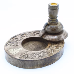 Mango Wood Backflow Burner - Messing Buddha Medium