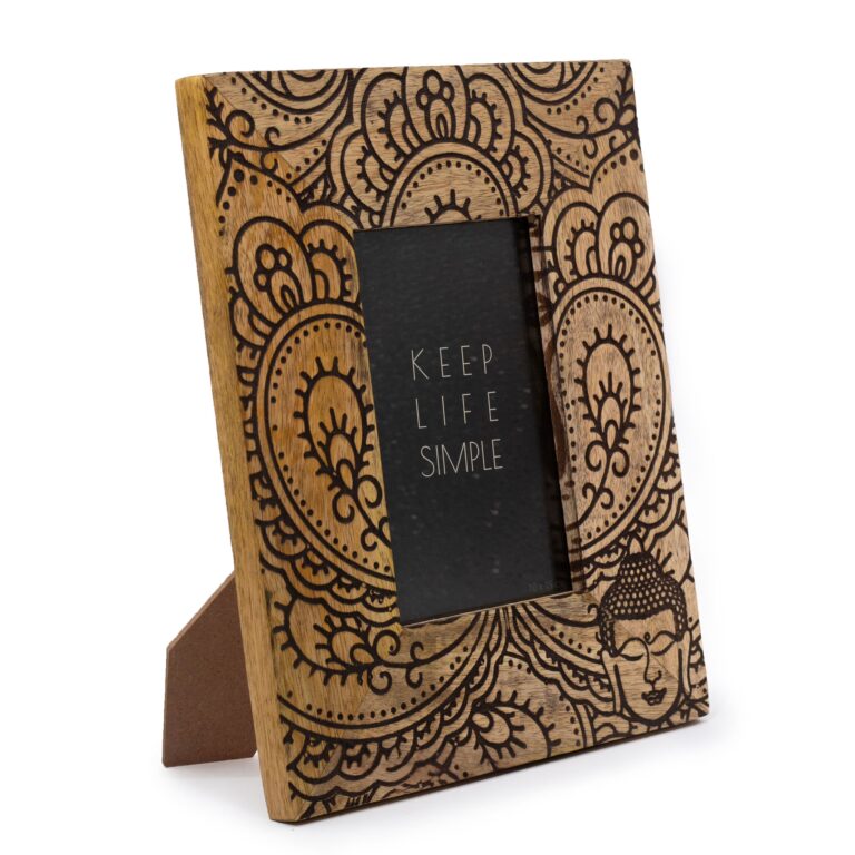 Med-Mango-Wood-Picture-Framel-for-10x15cm-26x20x2cm-Buddha-Black