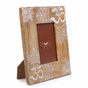 Bilderamme I Mangotre (For 10x15cm) 26x20x2cm - Mandala - Hvit