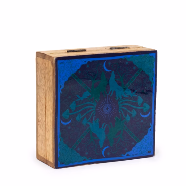 Mittlere quadratische Box 13,5 x 13,5 x 6 cm – HOP HARE (Design folgt)