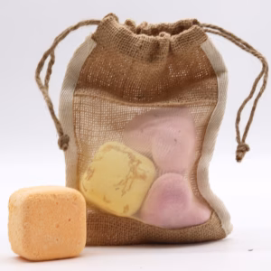 Vasket Jutepose - 21x15cm